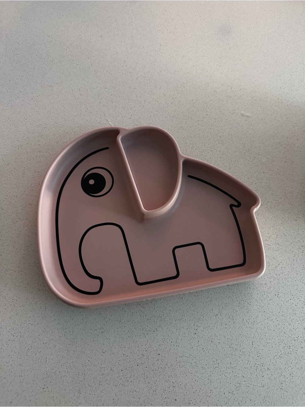 Donebydeer elephant pink silicon baby dish